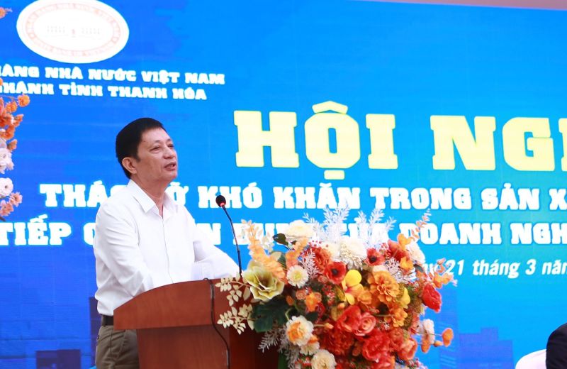 Ông Trịnh Xuân Lâm, Chủ tịch Hiệp hội Dệt may tỉnh Thanh Hóa phát biểu
