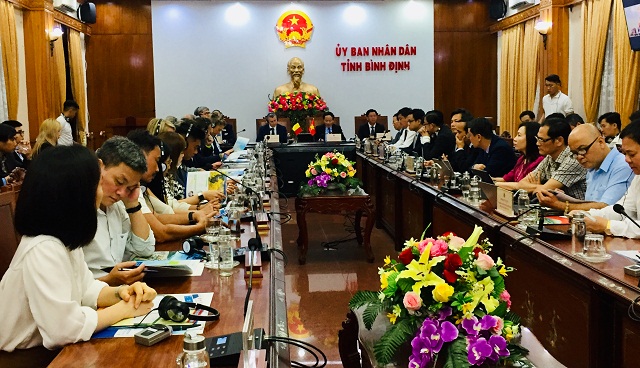 Quang cảnh Hội thảo “Xúc tiến đầu tư tỉnh Bình Định, Việt Nam – Bỉ”.