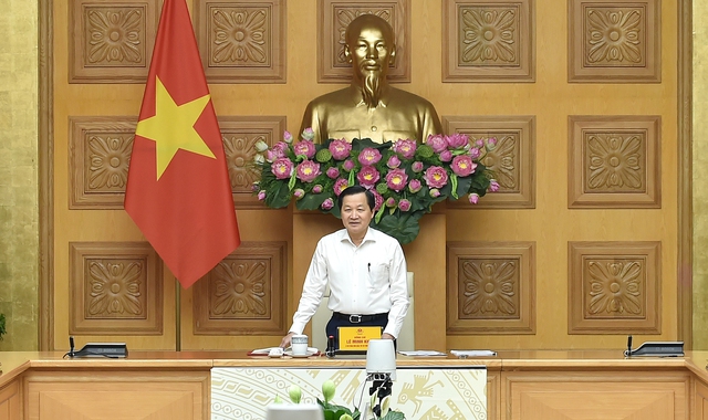 Phó Thủ tướng Lê Minh Khái: Quyết tâm điều hành giá đạt mục tiêu đề ra. Ảnh VGP/Quang Thương