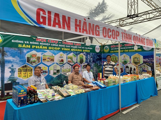 Các sản phẩm OCOP tỉnh Quảng Bình đã tham gia trưng bày các sản phẩm OCOP tại Hội chợ - Triển lãm giống, nông nghiệp công nghệ cao Thành phố Hồ Chí Minh
