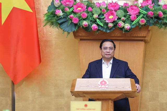 Thủ tướng Phạm Minh Chính chủ trì phiên họp Chính phủ chuyên đề về xây dựng pháp luật tháng 3 năm 2023 - Ảnh: VGP/Nhật Bắc