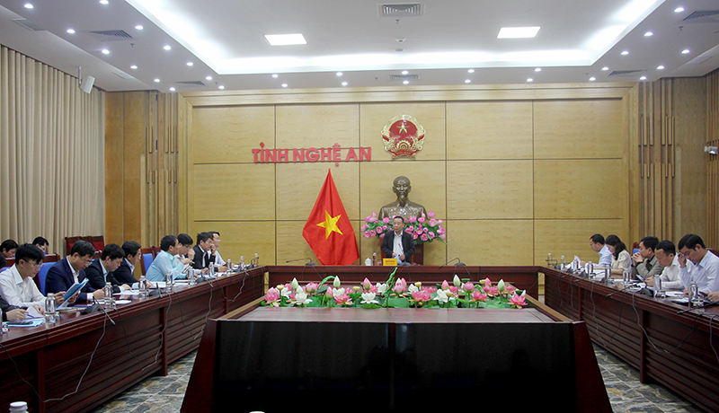 Quảng cảnh cuộc họp nghe và cho ý kiến về Đề án Mỗi xã một sản phẩm (OCOP) tỉnh Nghệ An giai đoạn 2023 - 2025