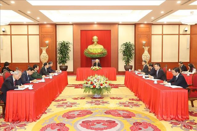 Tổng Bí thư khẳng định ứng phó với biến đổi khí hậu là một trong những chủ trương lớn trong chính sách phát triển của Việt Nam - Ảnh: TTXVN