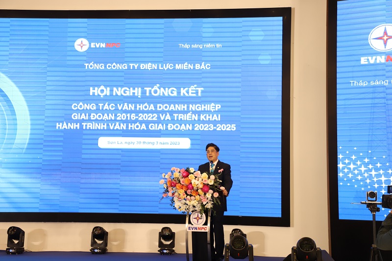 Ông Võ Quang Lâm - Phó tổng giám đốc EVN phát biểu chỉ đạo tại Hội nghị