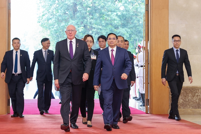 Toàn quyền Australia đánh giá cao những thành tựu to lớn của Việt Nam trong phòng chống đại dịch COVID-19, phục hồi và phát triển kinh tế, sản xuất, nâng cao đời sống người dân - Ảnh: VGP/Nhật Bắc