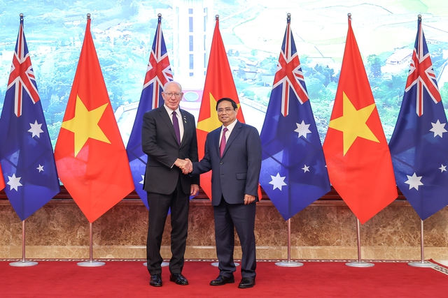 Quan hệ Đối tác Chiến lược Việt Nam-Australia có nhiều bước phát triển mạnh mẽ, trong đó, hợp tác kinh tế-thương mại giữa hai nước là điểm sáng - Ảnh: VGP/Nhật Bắc