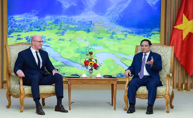 Thủ tướng Phạm Minh Chính khẳng định Chính phủ Việt Nam luôn trân trọng mối quan hệ hữu nghị truyền thống và hợp tác tốt đẹp trên tinh thần Đối tác chiến lược toàn diện Việt - Nga - Ảnh: VGP/Nhật Bắc
