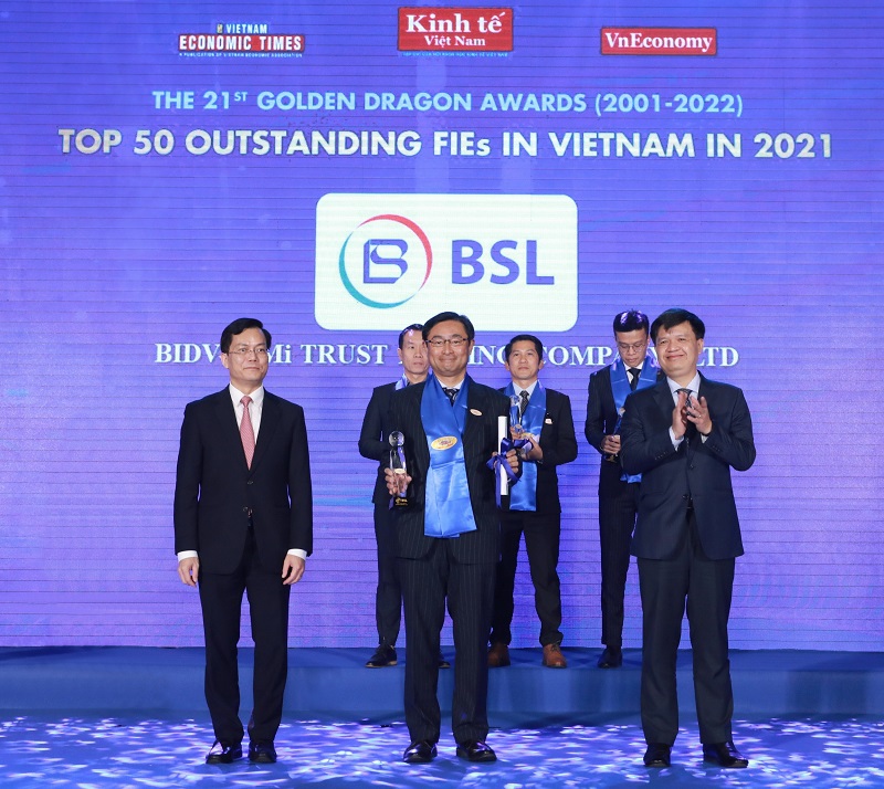 BSL được vinh danh là “Nhà cung cấp dịch vụ tài chính tin cậy” tại lễ trao giải thưởng Rồng Vàng do Tạp chí Kinh tế Việt Nam tổ chức