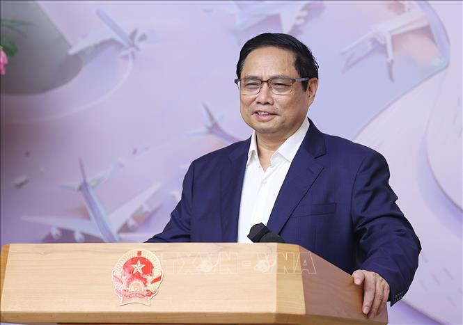 Thủ tướng Phạm Minh Chính chủ trì phiên họp. Ảnh: Dương Giang/TTXVN