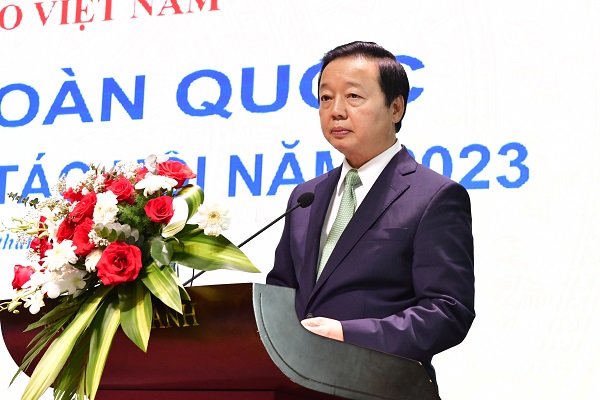 Ông Trần Hồng Hà, Ủy viên BCHTƯ Đảng, Phó Thủ tướng Chính phủ phát biểu chỉ đạo hội nghị