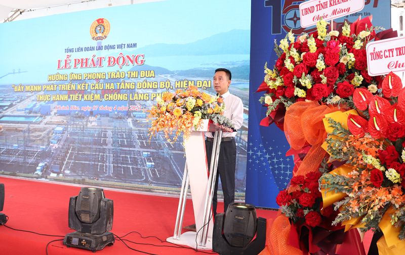 Ông Nguyễn Tuấn Tùng – Chủ tịch HĐTV EVNNPT phát biểu tại buổi lễ