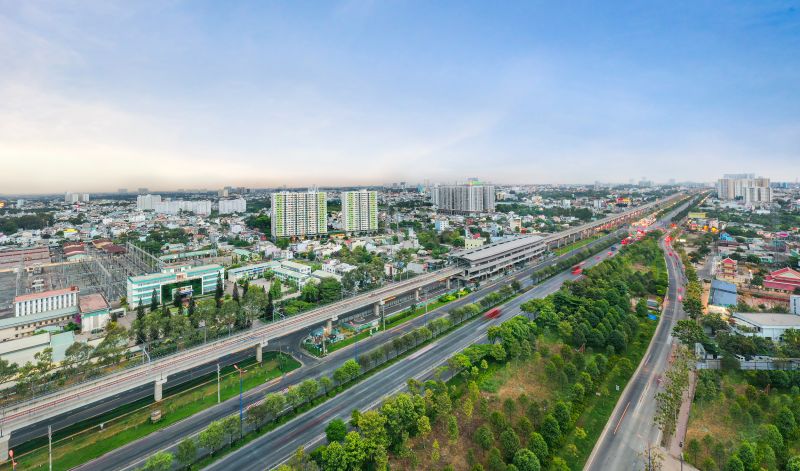 Đoạn vành đai 2 chưa khép kín từ khu vực Xa lộ Hà Nội đến đường Phạm Văn Đồng