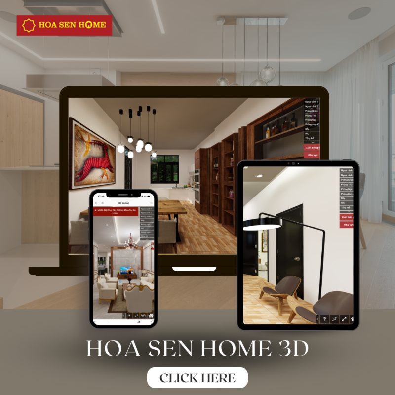 Đồng hành kiến tạo tổ ấm với ứng dụng trực tuyến Hoa Sen Home 3D