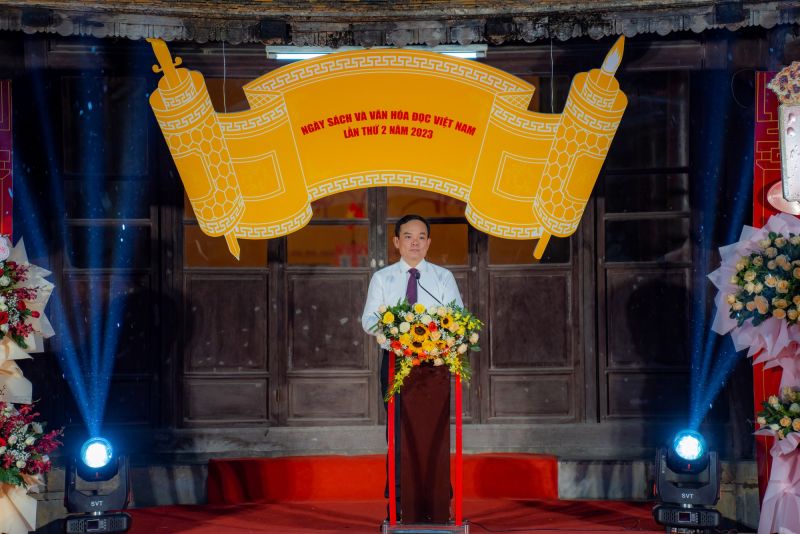 Phó Thủ tướng Chính phủ Trần Lưu Quang phát biểu khai mạc Ngày Sách và Văn hóa đọc Việt Nam lần thứ 2 diễn ra tại TP. Huế