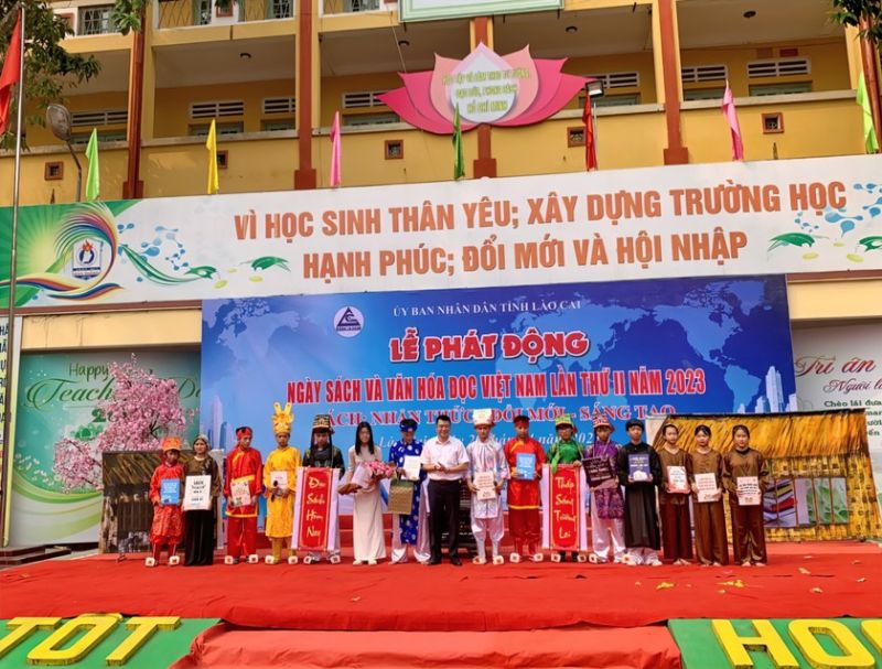 Năm 2023 là năm đầu tiên tỉnh Lào Cai tổ chức Lễ phát động Ngày sách và Văn hóa đọc tại cấp huyện, với mục tiêu lan tỏa văn hóa đọc về cơ sở