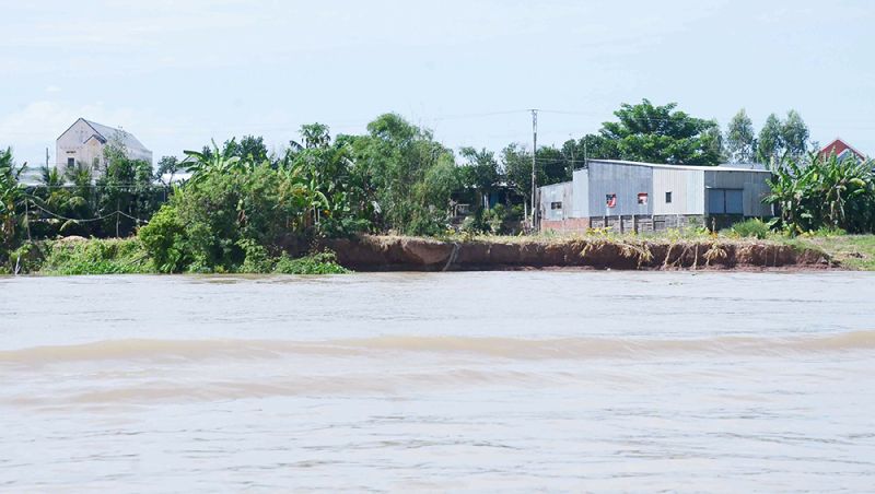 An Giang: Cảnh báo 56 đoạn sông nguy cơ sạt lở