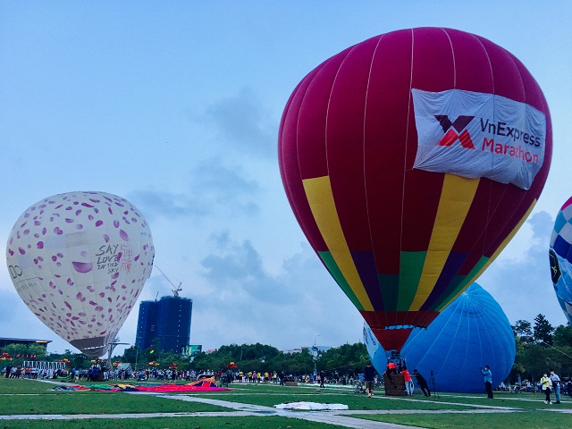Một số hình ảnh về khinh khí cầu tại TP Quy Nhơn.