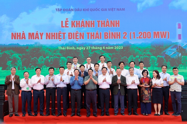 Thủ tướng dự lễ khánh thành Nhà máy Nhiệt điện Thái Bình 2 - Ảnh: VGP