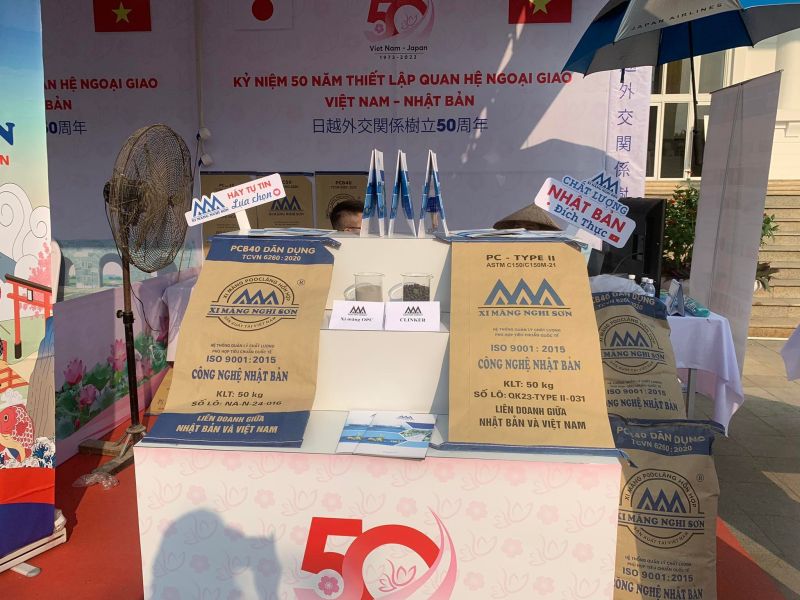 Sản phẩm xi măng Nghi Sơn được liên doanh giữa Nhật Bản- Việt Nam
