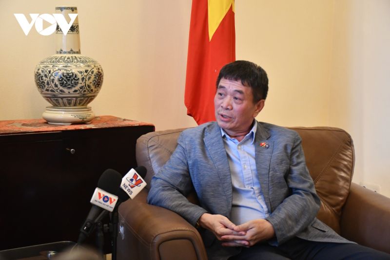 Đại sứ Nguyễn Hải Bằng, Trưởng Phái đoàn Việt Nam tại ASEAN trả lời phỏng vấn