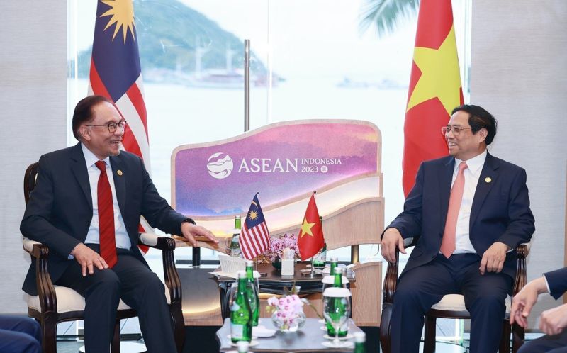 Thủ tướng Malaysia Anwar Ibrahim mong sớm thăm Việt Nam và mong chờ chuyến thăm của Chủ tịch nước Võ Văn Thưởng - Ảnh: TTXVN