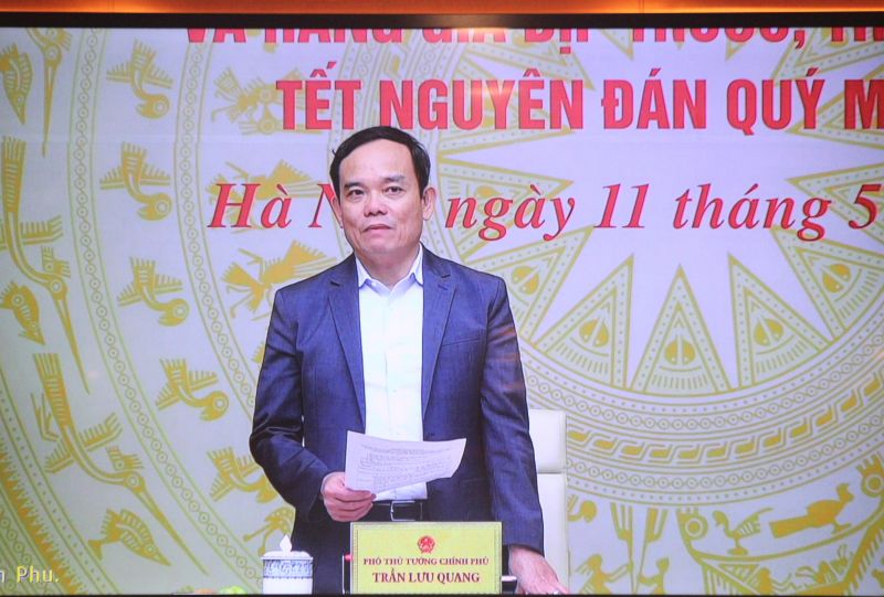 Phó Thủ tướng Chính phủ Trần Lưu Quang, Trưởng Ban Chỉ đạo 389 quốc gia chủ trì hội nghị.