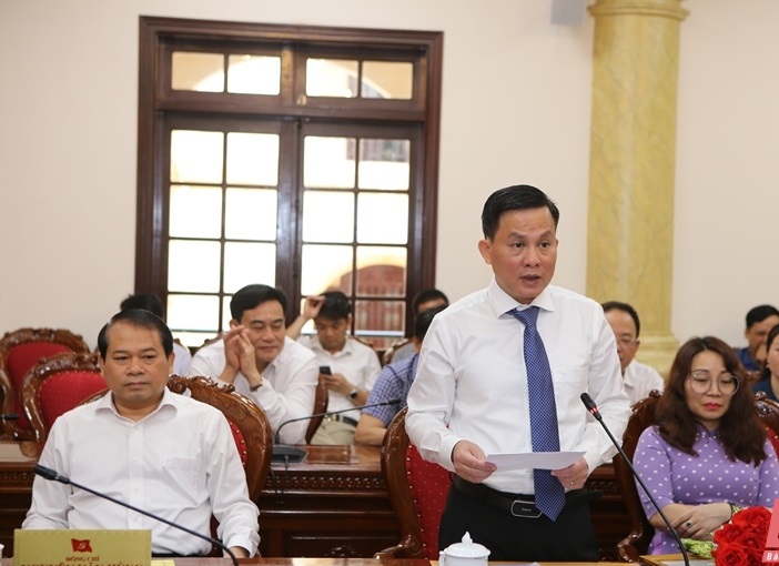 Thay mặt các đồng chí được bổ nhiệm, nhận nhiệm vụ công tác mới, ông Phan Lê Quang, Giám đốc Sở Xây dựng