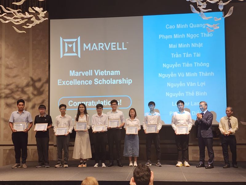 Marvell trao học bổng cho các sinh viên Ưu tú, mỗi xuất học bổng có trị giá 2.000 USD