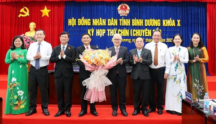 Ông Nguyễn Văn Lộc trúng cử chức danh Chủ tịch HĐND tỉnh Bình Dương. Ảnh: LA