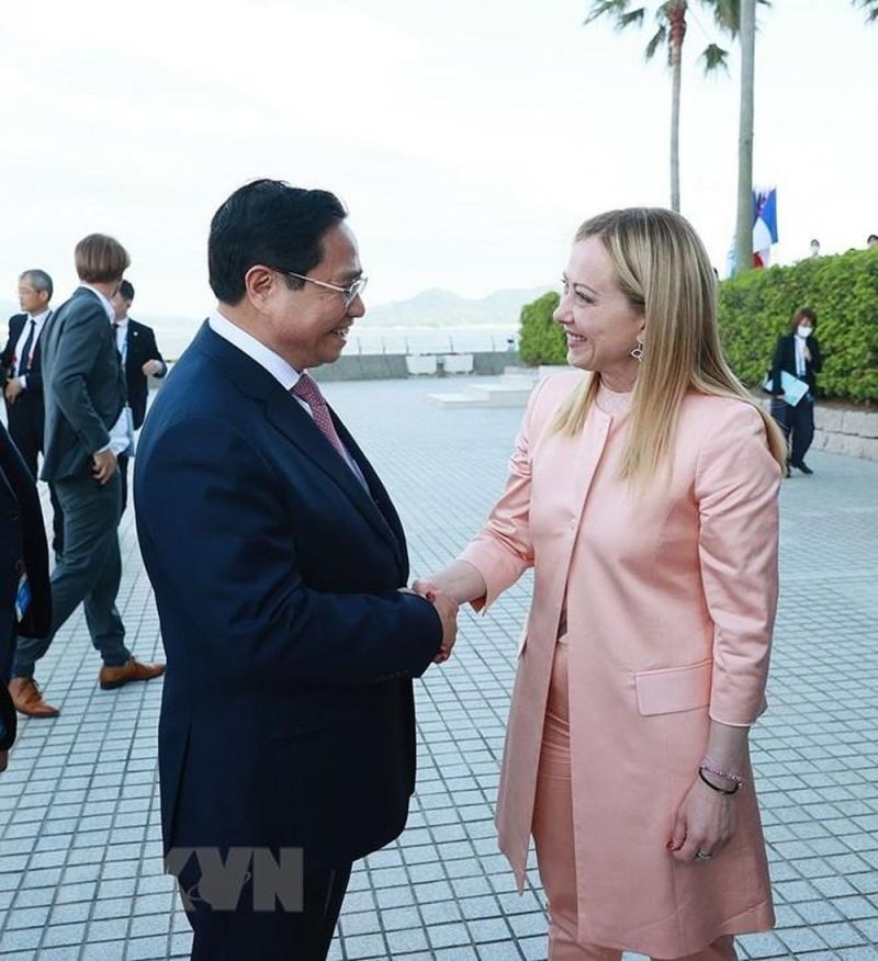 Thủ tướng Phạm Minh Chính và Thủ tướng Italy Giorgia Meloni