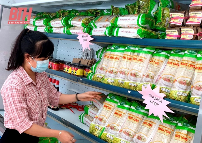 Sau khi được bảo hộ nhãn hiệu, sản phẩm miến gạo Thăng Long được nhận diện và tiêu thụ rộng rãi trên thị trường.