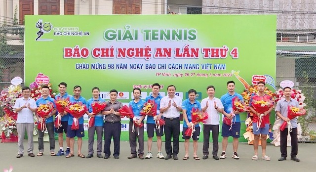 Khai mạc giải Tennis Báo chí Nghệ An lần thứ 4 năm 2023