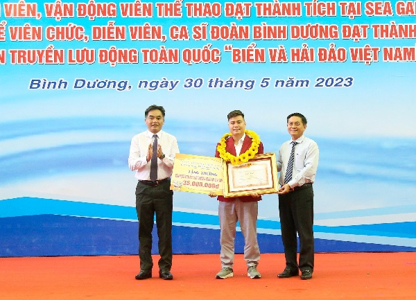 Các VĐV Bình Dương đã thi đấu nỗ lực, quyết tâm, kết quả đạt 01 huy chương vàng, 02 huy chương bạc, 06 huy chương đồng, đóng góp tích cực vào thành tích hạng nhất toàn đoàn của đoàn thể thao Việt Nam tại SEA Games 32.