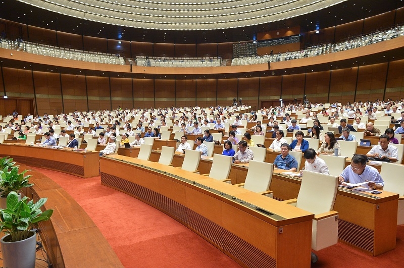 Các đại biểu Quốc hội tại phiên họp ngày 31-5-2023.