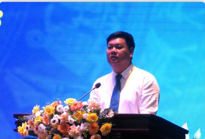 Ông Lương Thế Quý, Phó Chủ tịch huyện An Dương, TP. Hải Phòng phát biểu tại Hội nghị