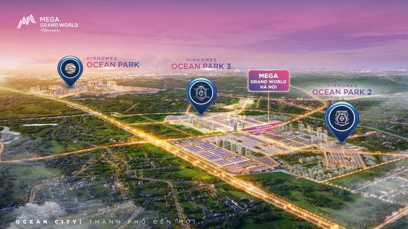 Mega Grand World toạ lạc tại toạ độ trung tâm – trái tim của Thành phố du lịch Ocean City