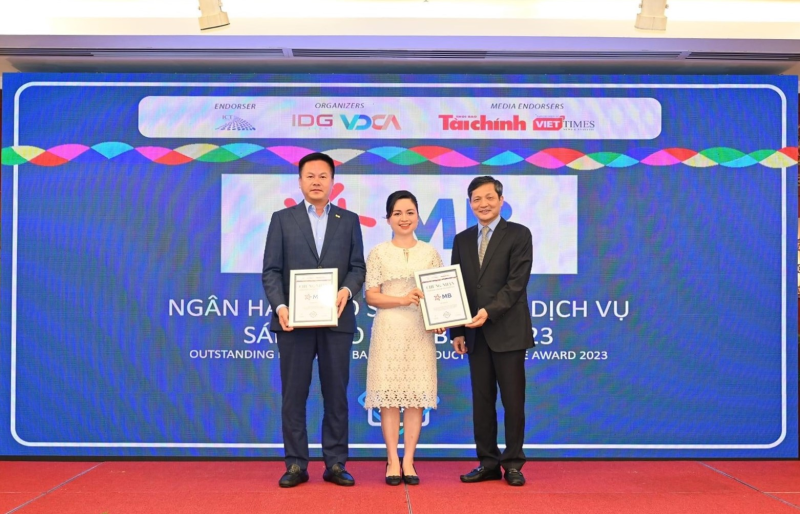 Tính năng chuyển tiền quốc tế online trên BIZ MBBank được vinh danh ở hạng mục “Ngân hàng có sản phẩm/dịch vụ sáng tạo tiêu biểu” tại giải thưởng Ngân hàng Việt Nam tiêu biểu 2022