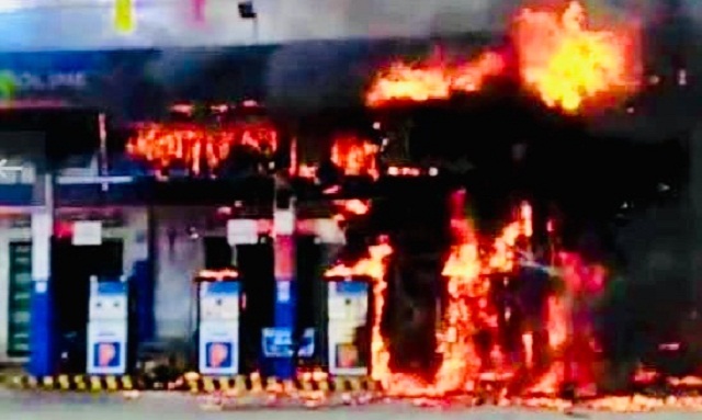 Bình Định: Cháy cây xăng ở TP. Quy Nhơn