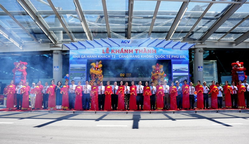 Thừa Thiên Huế: Cảng hàng không quốc tế Phú Bài khánh thành Nhà ga T2 đón 5 triệu hành khách/năm