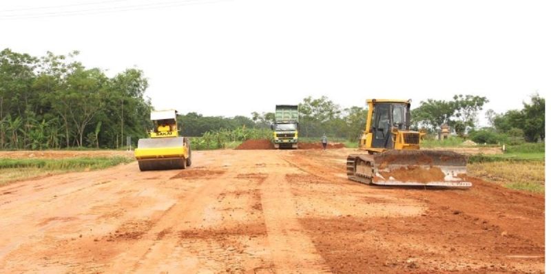 Tuyến đường trên địa bàn huyện Thọ Xuân được thi công từ nguồn vốn đầu tư công.