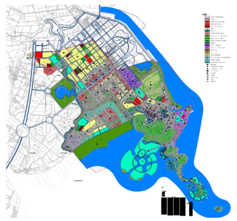 Bản đồ quy hoạch sử dụng đất quận Đồ Sơn, TP. Hải Phòng theo đồ án điều chỉnh quy hoạch chi tiết đến nam 2025