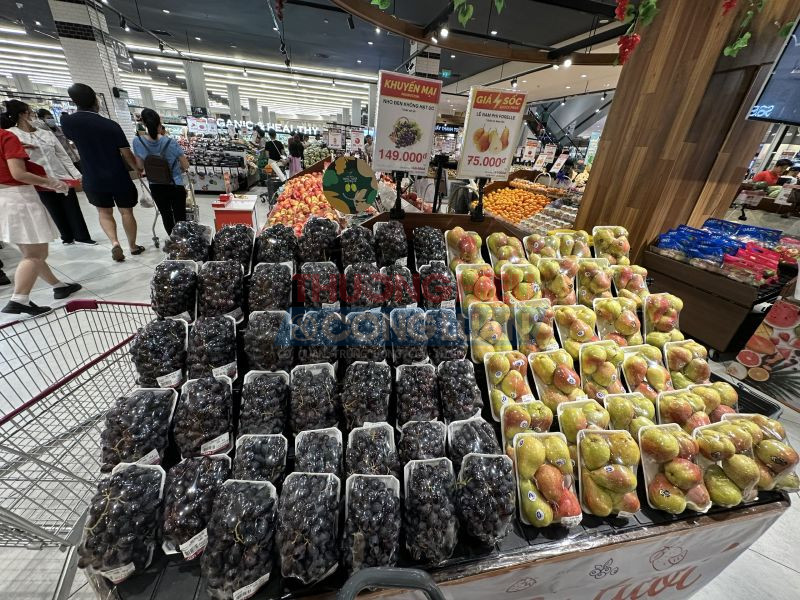 Nho đen không hạt và Lê Nam Phi tại Aeon mall Hải Phòng Lê Chân