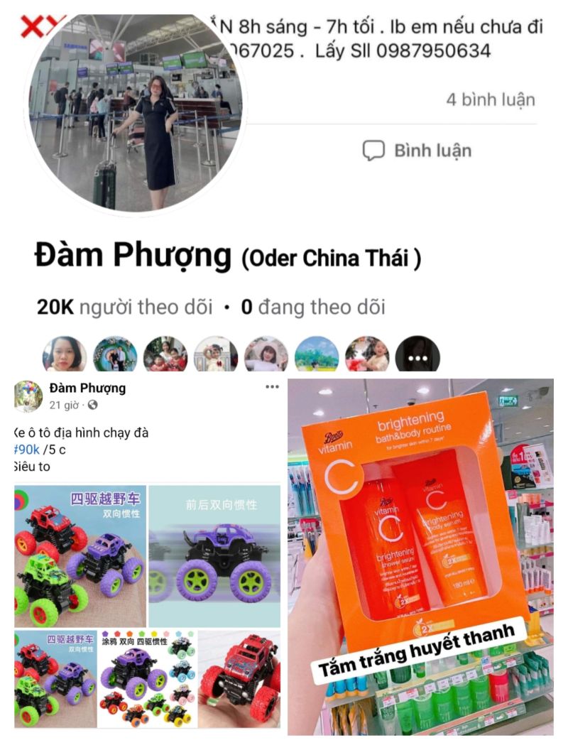 Cửa h&agrave;ng đ&atilde; d&ugrave;ng MHX Facebook để giới thiệu nhiều sản phẩm tới kh&aacute;ch h&agrave;ng, đa số c&aacute;c sản phẩm đều kh&ocirc;ng c&oacute; nh&atilde;n phụ Tiếng Việt, kh&ocirc;ng r&otilde; nguồn gốc xuất xứ