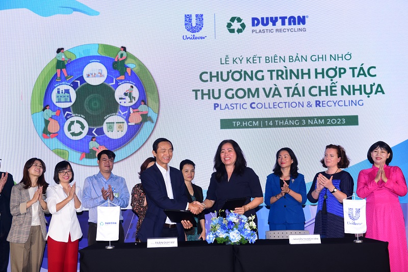 Unilever ký kết hợp tác với Tái Chế Duy Tân hướng đến mục tiêu thu gom và tái chế 30.000 tấn rác thải nhựa