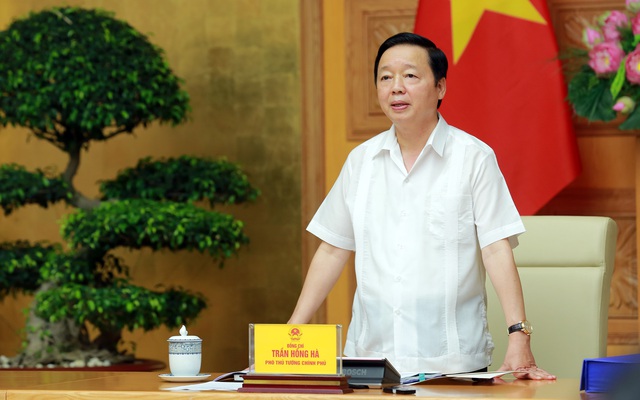 Phó Thủ tướng Trần Hồng Hà: Chuyển đổi cơ bản sang nền kinh tế xanh sẽ giải quyết triệt để vấn đề môi trường - Ảnh: VGP/Minh Khôi