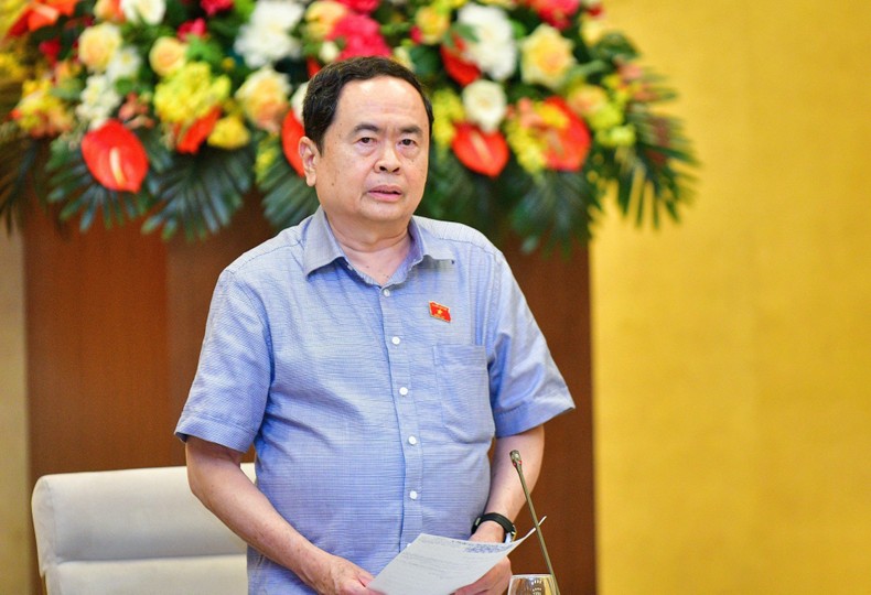 Phó chủ tịch thường trực Quốc hội Trần Thanh Mẫn phát biểu ý kiến tại cuộc họp