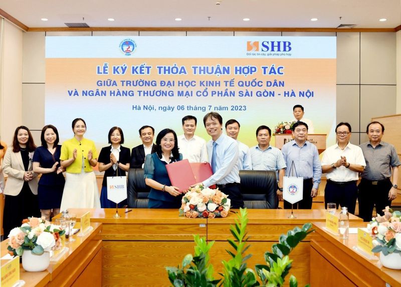 SHB tăng cường hợp tác với Trường Đại học Kinh tế quốc dân