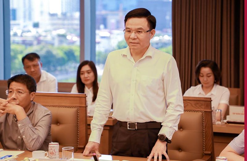 Tổng Giám đốc Petrovietnam Lê Mạnh Hùng phát biểu tại buổi làm việc