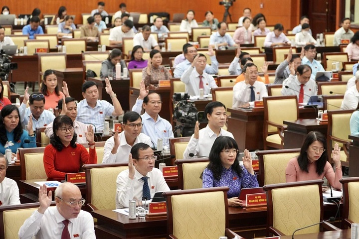 Các đại biểu HĐND TP. Hồ Chí Minh thông qua nghị quyết về thành lập đoàn giám sát việc quản lý nhà nước về lao động và việc làm