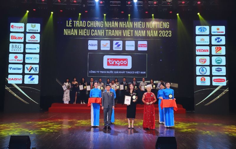 Tingco – vinh dự nhận chứng nhận Top 10 Nhãn hiệu Nổi tiếng Việt Nam 2023